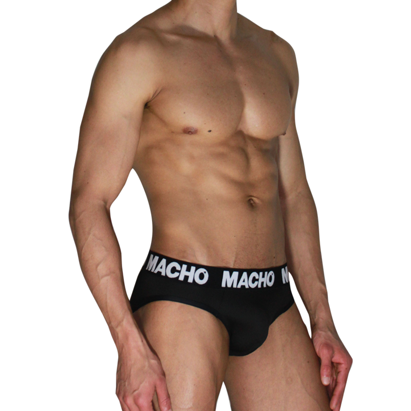 MACHO - MCH007 SLIP CLÁSSICO PRETO + PRETO S - D-245766 - Dona Pimenta