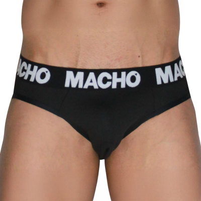 MACHO - MCH007 SLIP CLÁSSICO PRETO + PRETO S - D-245766 - Dona Pimenta