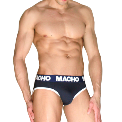 MACHO - MCH008 AZUL MARINHO CLÁSSICO SLIP S - D-245823 - Dona Pimenta