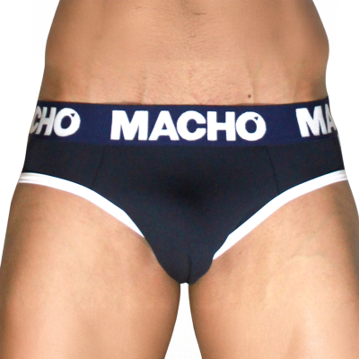 MACHO - MCH008 AZUL MARINHO CLÁSSICO SLIP S - D-245823 - Dona Pimenta