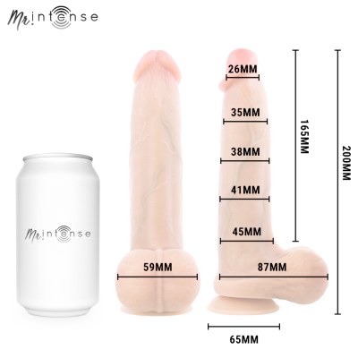 MR INTENSE - BRUCE M PÊNIS ULTRA-REALISTA COM TESTÍCULOS 20 CM -Ø- 4,5 CM - D-245156 - Dona Pimenta