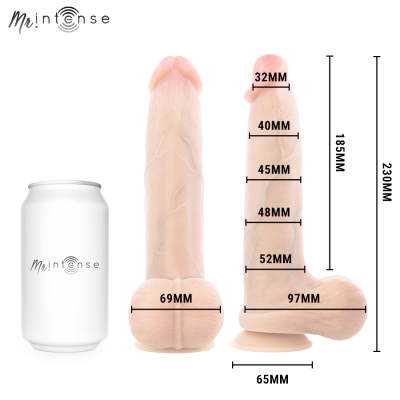 MR INTENSE - BRUCE L PÊNIS ULTRA-REALISTA COM TESTÍCULOS 23 CM -Ø- 5,2 CM - D-245157 - Dona Pimenta