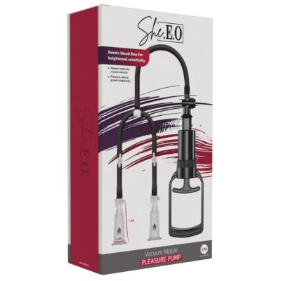 SHE.E.O - BOMBA DE VÁCUO PARA MAMILOS S/M - D-246234 - Dona Pimenta