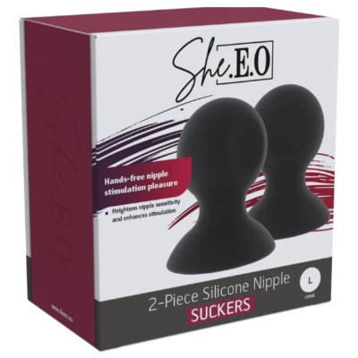 SHE.E.O - VENTOSAS DE SILICONE PARA MAMILOS M - D-246247 - Dona Pimenta