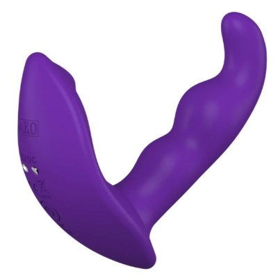 SHE.E.O - ESTIMULADOR ANAL VIBRATÓRIO ROTATIVO COM CONTROLE REMOTO - ROXO - D-246241 - Dona Pimenta