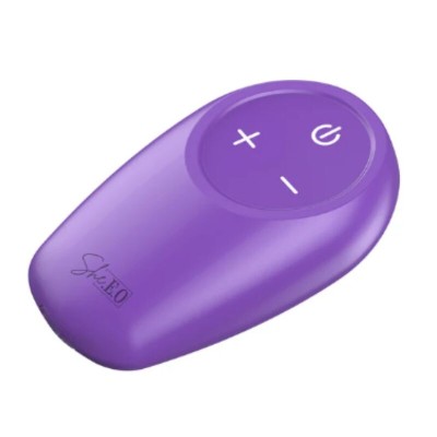 SHE.E.O - ESTIMULADOR ANAL VIBRATÓRIO ROTATIVO COM CONTROLE REMOTO - ROXO - D-246241 - Dona Pimenta