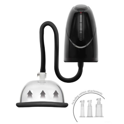 SHE.E.O - BOMBA DE VÁCUO AUTOMÁTICA PARA VAGINA E CLITÓRIS PRETA - D-246239 - Dona Pimenta