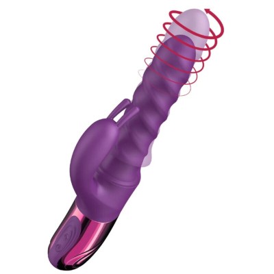 SHE.E.O - VIBRADOR REDEMOINHO COELHO ROXO - D-246243 - Dona Pimenta