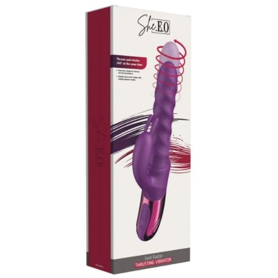 SHE.E.O - VIBRADOR REDEMOINHO COELHO ROXO - D-246243 - Dona Pimenta