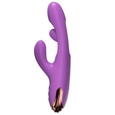 SHE.E.O - VIBRADOR RABBIT PARA PONTO G COM MOVIMENTO DIGITAL ROXO - D-246246 - Dona Pimenta