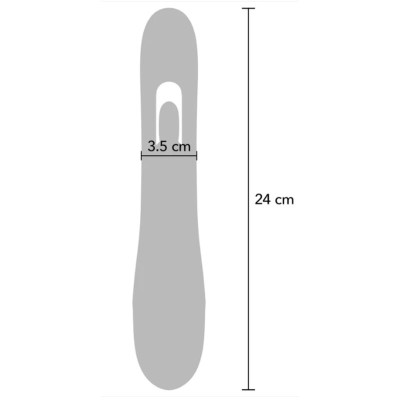 SHE.E.O - VIBRADOR RABBIT PARA PONTO G COM MOVIMENTO DIGITAL ROXO - D-246246 - Dona Pimenta