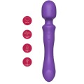 SHE.E.O - VARINHA MASSAGEADORA VIBRATÓRIA DE DUAS PONTAS ROXA - D-246240 - Dona Pimenta