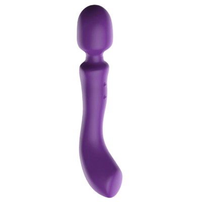 SHE.E.O - VARINHA MASSAGEADORA VIBRATÓRIA DE DUAS PONTAS ROXA - D-246240 - Dona Pimenta