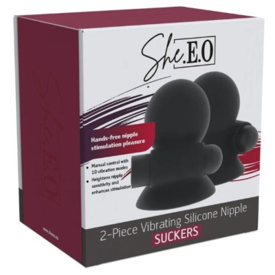 SHE.E.O - GEL DE SUCÇÃO VIBRATÓRIO RECARREGÁVEL PARA MAMILOS - D-246249 - Dona Pimenta