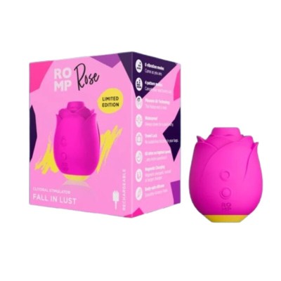 ROMP - ROSE 2.0 APARELHO DE SUCÇÃO CLITORIAL EM FORMATO DE ROSA - D-246266 - Dona Pimenta