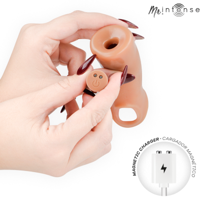 MR INTENSE - ARNOLD CAPA VIBRATÓRIA ULTRA-REALISTA PARA PÊNIS M 14,5 CM -Ø- 4 CM - D-245170 - Dona Pimenta