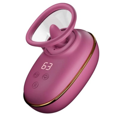 SHE.E.O - BOMBA AUTOMÁTICA DE ESTIMULAÇÃO CLITÓRICA COM EFEITO DE LAMBIDA (ROXA) - D-246244 - Dona Pimenta