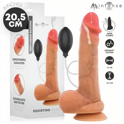 MR INTENSE - DANNY PÊNIS ULTRA-REALISTA COM TESTÍCULOS EJACULANDO 20,5 CM -Ø- 4 CM - D-245163 - Dona Pimenta