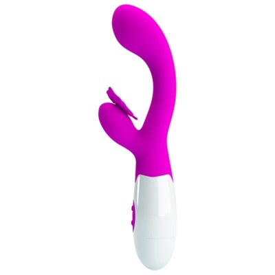 PRETTY LOVE - BUTTERFLY KISS VIBRADOR COELHO COM 30 FUNÇÕES ROXO - D-245997 - Dona Pimenta