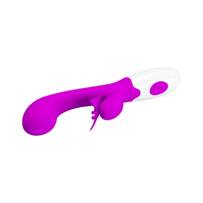 PRETTY LOVE - BUTTERFLY KISS VIBRADOR COELHO COM 30 FUNÇÕES ROXO - D-245997 - Dona Pimenta