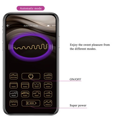 PRETTY LOVE - VIBRADOR DE OVO COM ACIONAMENTO POR APLICATIVO KLAY ROXO - D-245998 - Dona Pimenta