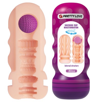 PRETTY LOVE - MASTURBADOR VAGINAL COM VENTOSA E TEXTURAS INTERNAS - D-245946 - Dona Pimenta