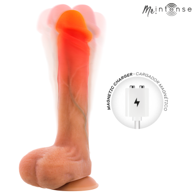 MR INTENSE - BRADLEY VIBRADOR DILDO COM EFEITO DE CALOR E CONTROLE REMOTO 21 CM -Ø- 4,2 CM - D-245165 - Dona Pimenta