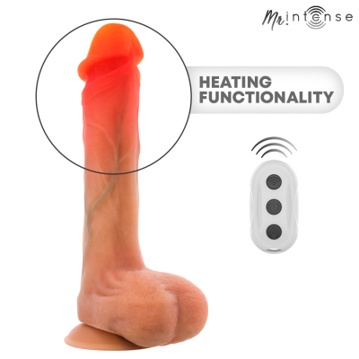 MR INTENSE - BRADLEY VIBRADOR DILDO COM EFEITO DE CALOR E CONTROLE REMOTO 21 CM -Ø- 4,2 CM - D-245165 - Dona Pimenta