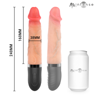 MR INTENSE - JEAN VIBRADOR UP&DOWN COM EFEITO DE CALOR 24 CM -Ø- 3,8 CM - D-245166 - Dona Pimenta