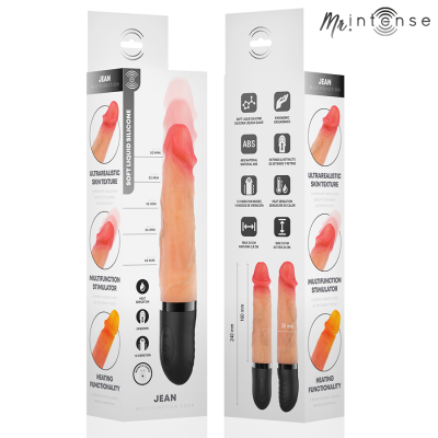 MR INTENSE - JEAN VIBRADOR UP&DOWN COM EFEITO DE CALOR 24 CM -Ø- 3,8 CM - D-245166 - Dona Pimenta