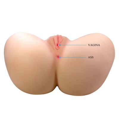 CRAZY BULL - VIVIAN MASTURBADOR VIBRATÓRIO DUPLO VAGINAL E ANAL FLESH - D-245979 - Dona Pimenta
