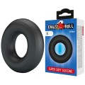 CRAZY BULL - ANEL PENIANO DE SILICONE SUPER MACIO URBANO PRETO - D-245988 - Dona Pimenta