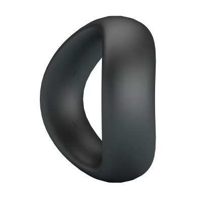 CRAZY BULL - ANEL PENIANO ERGONÔMICO DE SILICONE VALEN PRETO - D-245990 - Dona Pimenta