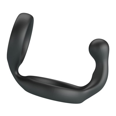 CRAZY BULL - ANEL DUPLO FLORIAN PARA PÊNIS E TESTÍCULOS PRETO - D-245992 - Dona Pimenta