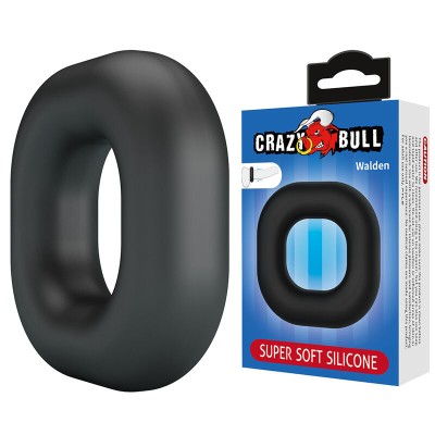 CRAZY BULL - ANEL PENIANO DE SILICONE SUPER MACIO WALDEN PRETO - D-245993 - Dona Pimenta