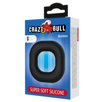 CRAZY BULL - ANEL PENIANO DE SILICONE SUPER MACIO WALDEN PRETO - D-245993 - Dona Pimenta