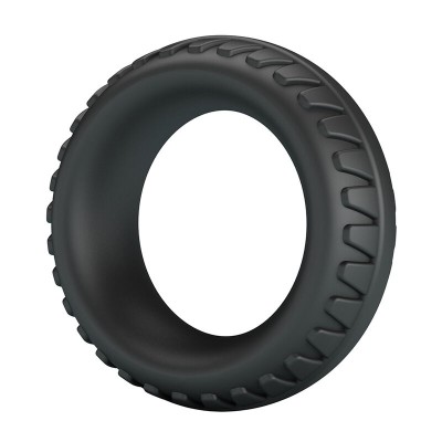 CRAZY BULL - ANEL PENIANO DE SILICONE TEXTURIZADO MERRITT PRETO - D-245995 - Dona Pimenta