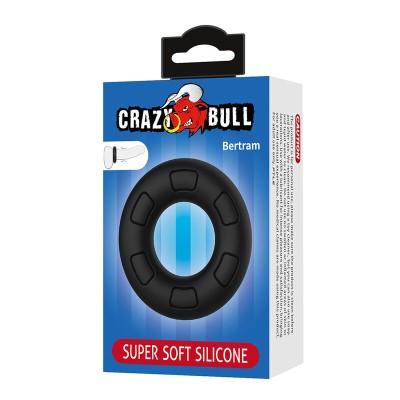 CRAZY BULL - ANEL PENIANO DE SILICONE SUPER MACIO BERTRAM PRETO - D-245996 - Dona Pimenta