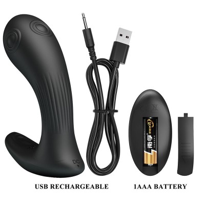 PRETTY LOVE - VIBRADOR DE PRÓSTATA MIRABELLE COM CONTROLE REMOTO - D-245949 - Dona Pimenta