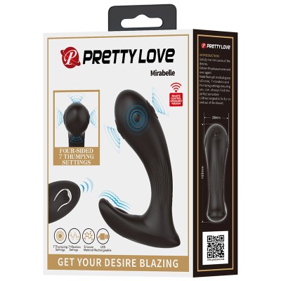 PRETTY LOVE - VIBRADOR DE PRÓSTATA MIRABELLE COM CONTROLE REMOTO - D-245949 - Dona Pimenta