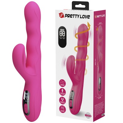 PRETTY LOVE - VIBRADOR COELHO MULTIFUNCIONAL DE INVERNO COM DISPLAY DE LED ROSA - D-245940 - Dona Pimenta