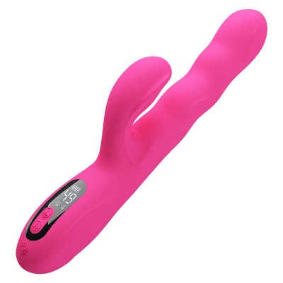 PRETTY LOVE - VIBRADOR COELHO MULTIFUNCIONAL DE INVERNO COM DISPLAY DE LED ROSA - D-245940 - Dona Pimenta
