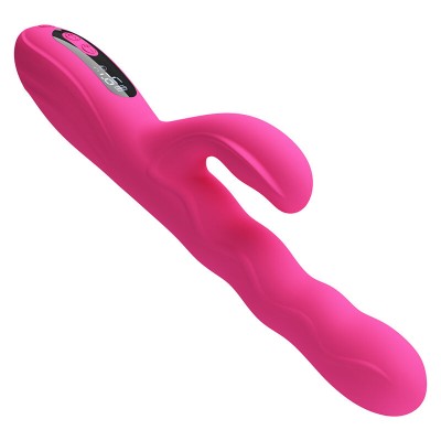 PRETTY LOVE - VIBRADOR COELHO MULTIFUNCIONAL DE INVERNO COM DISPLAY DE LED ROSA - D-245940 - Dona Pimenta