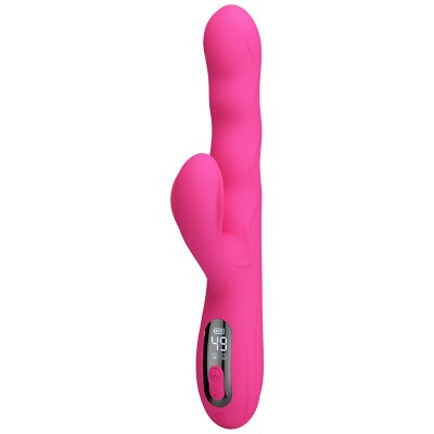 PRETTY LOVE - VIBRADOR COELHO MULTIFUNCIONAL DE INVERNO COM DISPLAY DE LED ROSA - D-245940 - Dona Pimenta