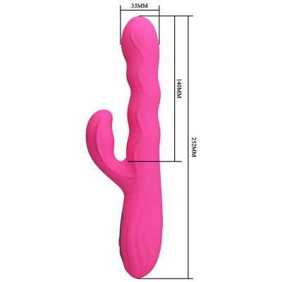 PRETTY LOVE - VIBRADOR COELHO MULTIFUNCIONAL DE INVERNO COM DISPLAY DE LED ROSA - D-245940 - Dona Pimenta