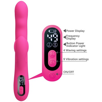 PRETTY LOVE - VIBRADOR COELHO MULTIFUNCIONAL DE INVERNO COM DISPLAY DE LED ROSA - D-245940 - Dona Pimenta