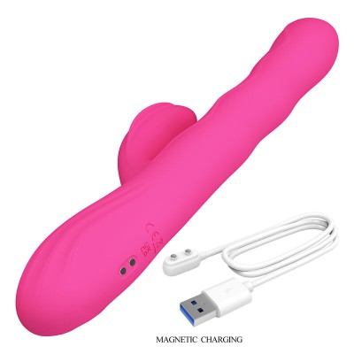 PRETTY LOVE - VIBRADOR COELHO MULTIFUNCIONAL DE INVERNO COM DISPLAY DE LED ROSA - D-245940 - Dona Pimenta