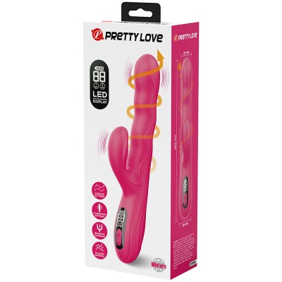 PRETTY LOVE - VIBRADOR COELHO MULTIFUNCIONAL DE INVERNO COM DISPLAY DE LED ROSA - D-245940 - Dona Pimenta