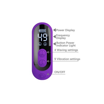 PRETTY LOVE - VIBRADOR SABIEN RABBIT COM ESTIMULAÇÃO POR TOQUE E LED ROXO - D-245941 - Dona Pimenta
