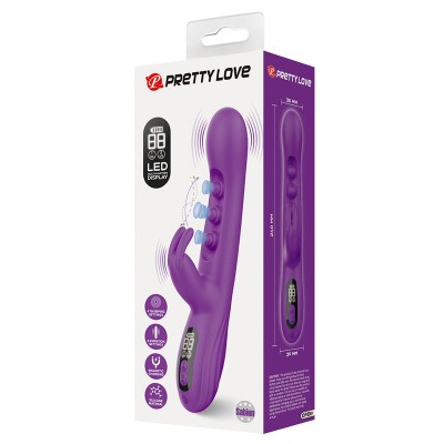 PRETTY LOVE - VIBRADOR SABIEN RABBIT COM ESTIMULAÇÃO POR TOQUE E LED ROXO - D-245941 - Dona Pimenta